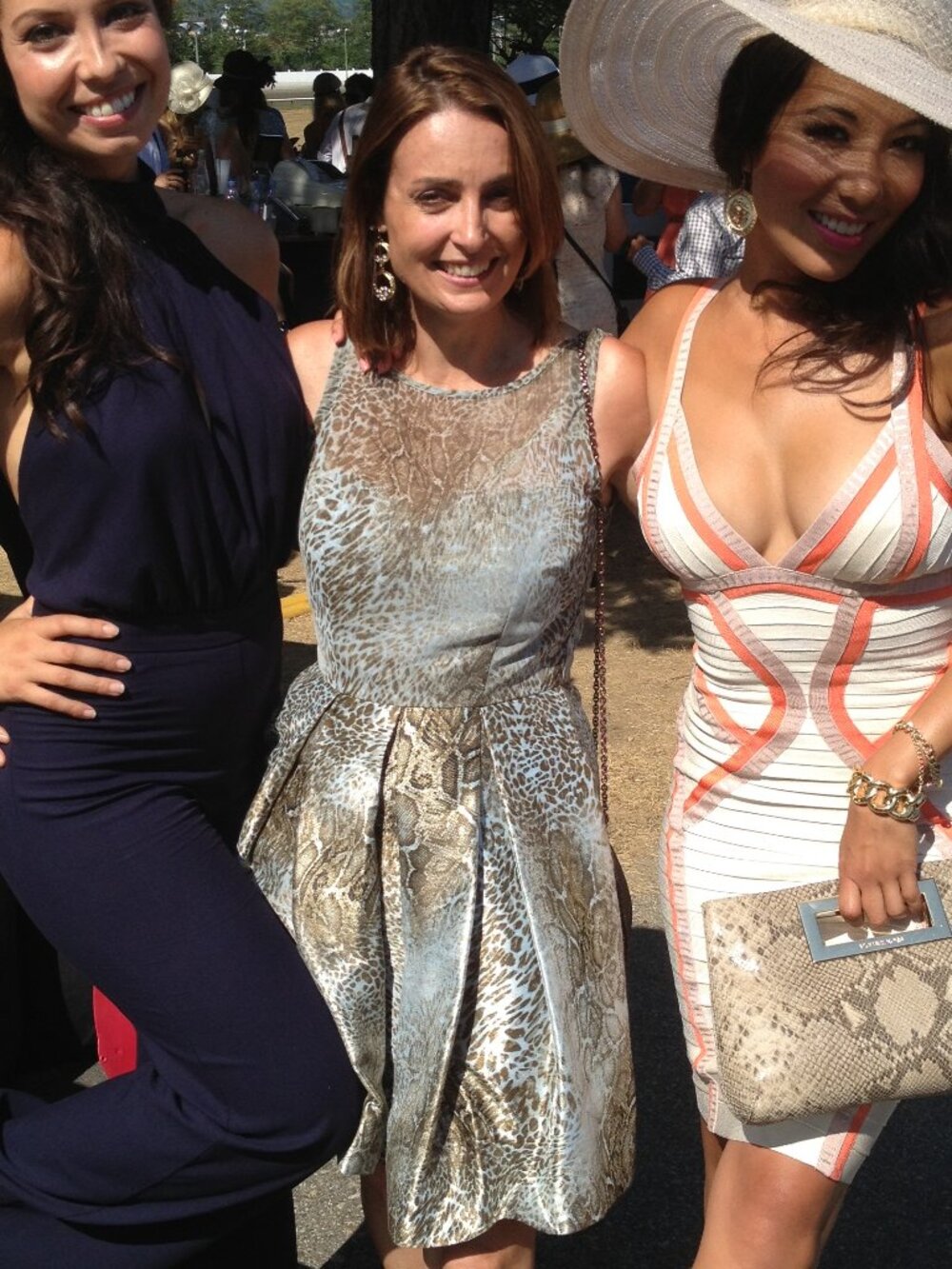 Unique Garden Party Dress Baby Blue Snake Skin